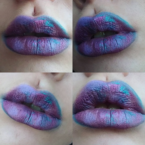  губы Tie-Dye краска 