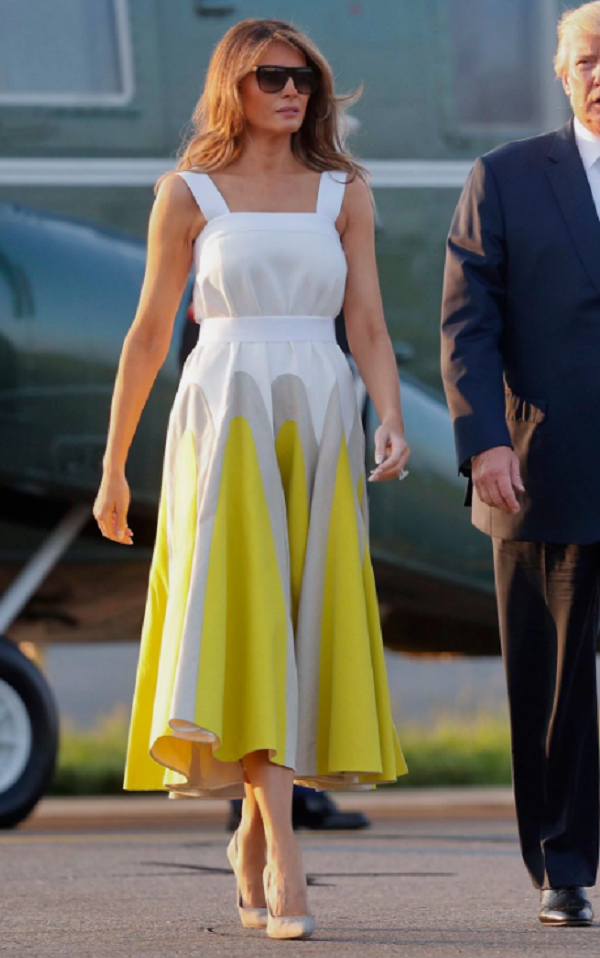 мелания трамп платье-сарафан