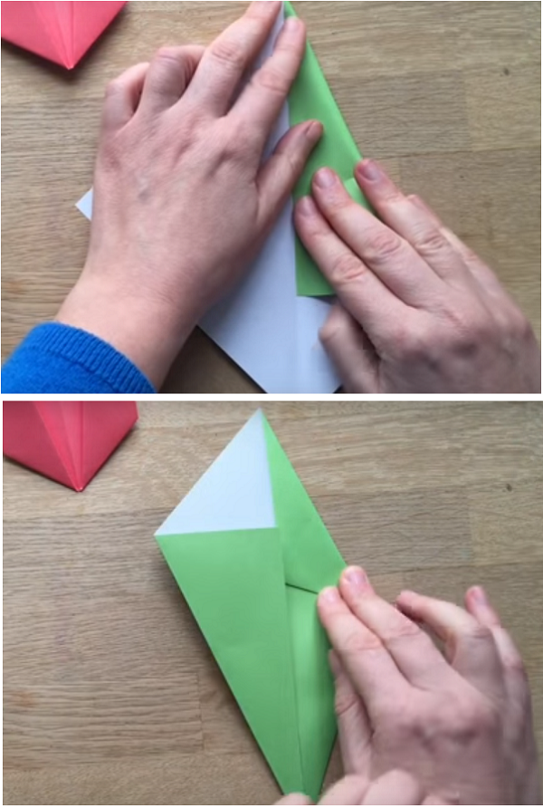 тюльпан своими руками из бумаги оригами